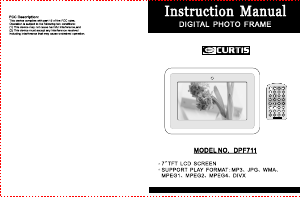 Manual Curtis DPF711 Digital Photo Frame