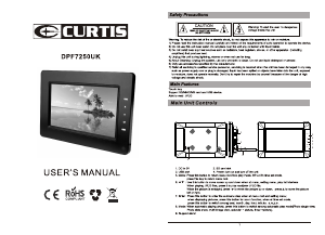 Manual Curtis DPF7250UK Digital Photo Frame