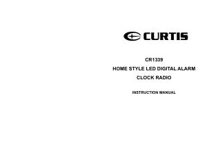 Manual Curtis CR1339 Alarm Clock Radio