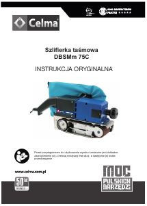 Instrukcja Celma DBSMm 75C Szlifierka taśmowa