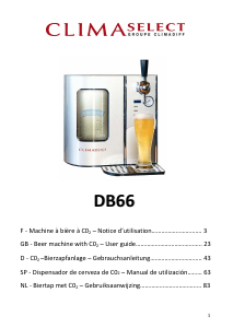 Manual de uso Climaselect DB66 Tirador de bebidas