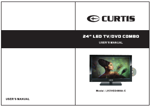 Manual Curtis LEDVD2488A-C LED Television