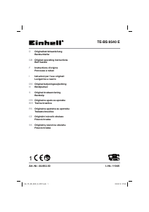 Brugsanvisning Einhell TE-BS 8540 E Båndsliber