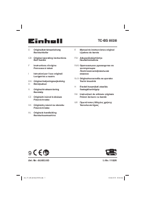 Manuale Einhell TC-BS 8038 Levigatrice a nastro