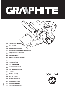 Rokasgrāmata Graphite 59G394 Lentes slīpmašīna