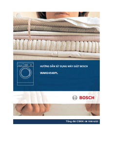Hướng dẫn sử dụng Bosch WAW24540PL Máy giặt