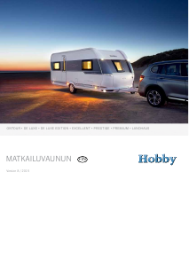 Käyttöohje Hobby De Luxe 540 UL (2015) Matkailuvaunu