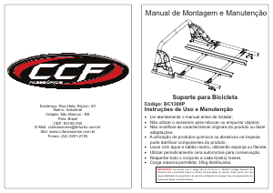 Manual CCF BC1300P Suporte de bicicletas