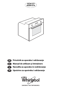 Manual Whirlpool AKZM 6570/IXL Oven