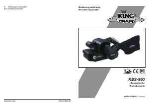 Bedienungsanleitung Kingcraft KBS-950 Bandschleifer
