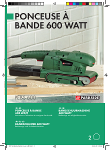 Handleiding Parkside IAN 30176 Bandschuurmachine