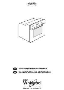 Manual Whirlpool AKZM 745/NB Oven