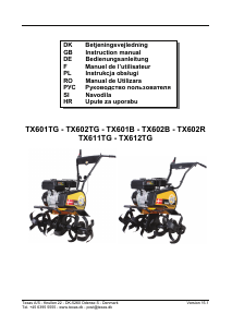 Руководство Texas TX602R Культиватор