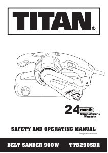 Manual Titan TTB290SDR Belt Sander