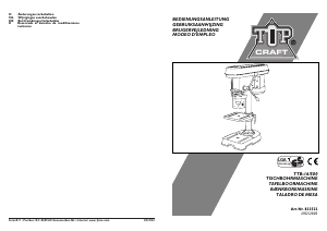 Manual de uso Topcraft TTB-16/500 Taladro de columna