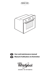 Manual Whirlpool AKZM 7630/NB Oven