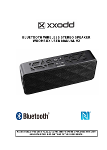 Manual XXODD Woombox Speaker