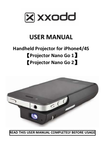 Manual XXODD Nano Go 1 Projector