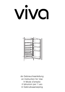 Manual Viva VVIR1820 Refrigerator