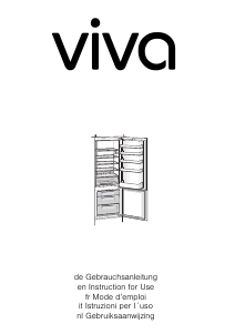 Handleiding Viva VVIV3420 Koel-vries combinatie