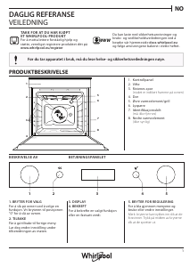 Bruksanvisning Whirlpool OAKZ9 156 P IX Ovn