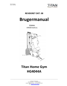 Brugsanvisning Titan Fitness HG4044A Multistation