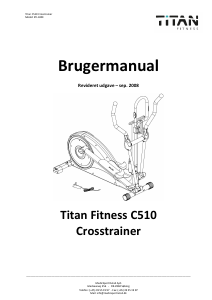 Brugsanvisning Titan Fitness C510 Crosstrainer