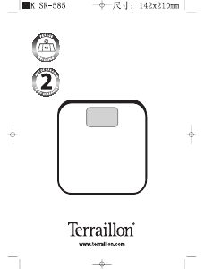 Manual Terraillon Window Scale