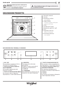 Manuale Whirlpool W6 OS4 4S1 H BL Forno