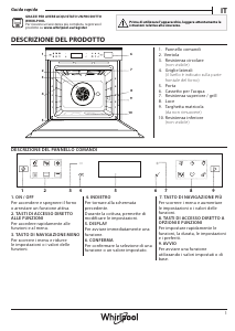 Manuale Whirlpool W6 OS4 4S1 P Forno