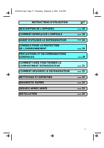 Mode d’emploi Whirlpool ARC 0060/AL Réfrigérateur