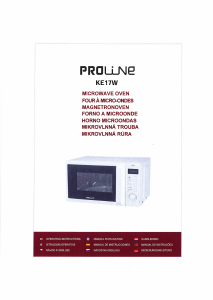 Manual Proline KE17W Microwave