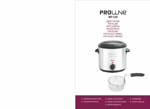 Manuale Proline MF12S Friggitrice