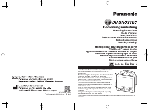 Käyttöohje Panasonic EW-BW10 Verenpainemittari