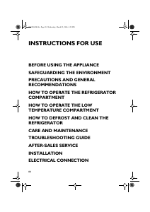 Manual Whirlpool ARC 0501/1 Refrigerator