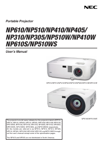 Manual NEC NP305 Projector