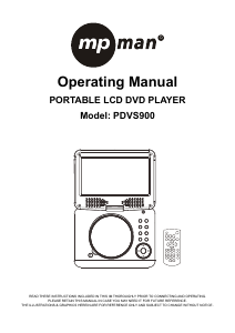 Bedienungsanleitung Mpman PDVS908 DVD-player