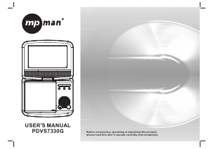 Manual Mpman PDVS7330G DVD Player