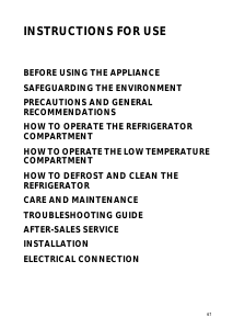 Manual Whirlpool ARC 1580 Refrigerator