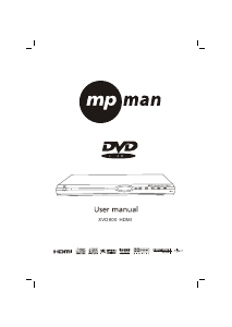 Mode d’emploi Mpman XVD800 HDMI Lecteur DVD