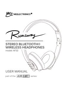 Manual MEE AF32 Runaway Headphone