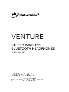 Manual MEE AF52 Venture Headphone