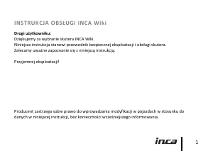 Instrukcja INCA Wiki Skuter