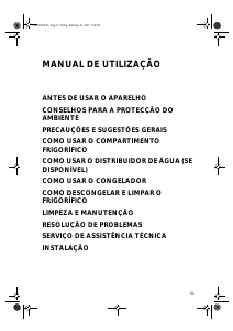 Manual Whirlpool ARC 185 AQUA Frigorífico