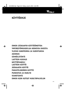 Käyttöohje Whirlpool ARG 595-K/R Jääkaappi