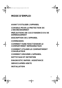 Mode d’emploi Whirlpool ARG 745/A/6 Réfrigérateur