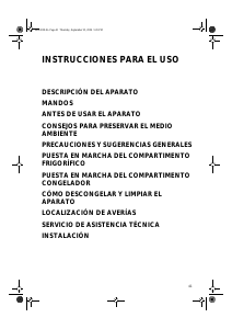 Manual de uso Whirlpool ARG 907/3 Refrigerador