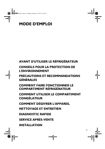 Mode d’emploi Whirlpool ARG 947/3 Réfrigérateur