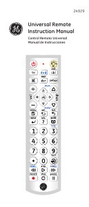 Manual GE 24929 Remote Control