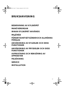 Bruksanvisning Whirlpool ARG 973-A/R Kylskåp